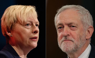 Les Britanniques Angela Eagle et Jeremy Corbyn se disputent la tête du Labour.