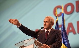 Liviu Dragnea, chef du parti social-démocrate, au congrès du PSD, en mars 2018.