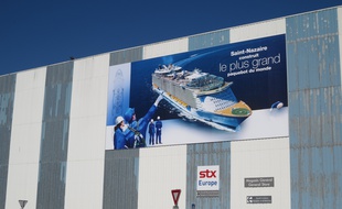 A Saint-Nazaire, le 17 juin 2015- Les chantiers navals STX a Saint-Nazaire