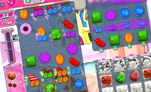 Le jeu Candy crush saga, jeu à succès.