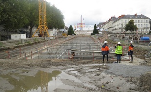 Le chantier du square du Maquis de Saffré