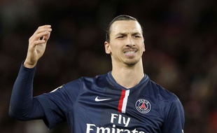 Zlatan Ibrahimovic lors de la rencontre entre le PSG et Montpellier le 20 décembre 2014.