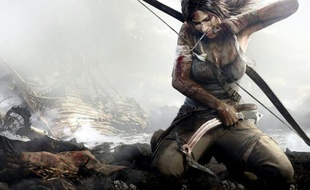 Lara Croft, dans le reboot de «Tomb Raider» (art work).