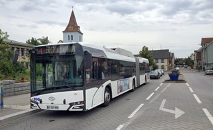 Ligne de bus 4 à Hoenheim, le 11 juin 2018.