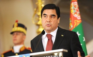 Le président du Turkménistan Gourbangouly Berdymoukhamedov.