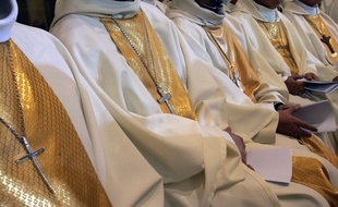 Des évêques rassemblés à Lourdes - Illustration.