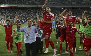 La Syrie s'est qualifiée pour les barrages d'accès à la Coupe du monde 2018, en arrachant le match nul contre l'Iran (2-2), le 5 septembre 2017.