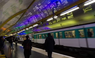 Une station de métro à Paris. (Illustration)