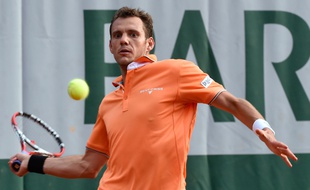 Paul-Henri Mathieu à Roland-Garros 2014.