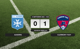 Ligue 2, 3ème journée: Clermont Foot bat Auxerre 0-1 au Stade de l'Abbé-Deschamps