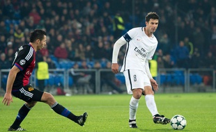 Thiago Motta lors du match contre Bâle le 1er novembre 2016.