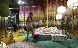 Un stand à la 53e édition du salon international du design de Milan.