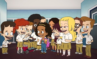 Les personnages de la série « Big Mouth », avec au centre Missy.