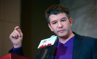 Le patron-fondateur d'Uber, Travis Kalanick, le 11 janvier 2016 à Pékin