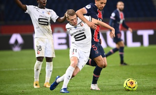 Marquinhos lors de PSG-Rennes, le 8 novembre 2020 au Parc des Princes.