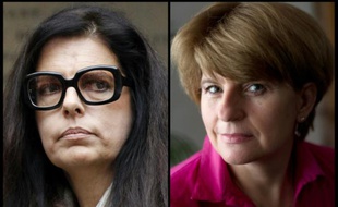 Montage réalisé le 27 août 2013 de photos de Francoise Bettencourt-Meyers (G), fille de Liliane Bettencourt, et de Claire Thibout (D), ancienne comptable de la milliardaire