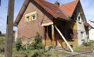 La maison qui risque de s'effondrer à Hendecourt-lez-Cagnicourt.