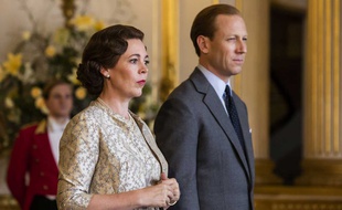 Olivia Colman et Tobias Menzies dans «The Crown».