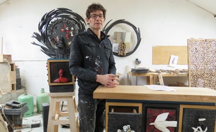 Le sculpteur Thierry Laudren est installé depuis 22 ans à la cité Pierre Louaïl.