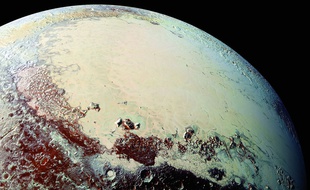 Pluton photographiée par la sonde New Horizons.