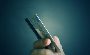 Carte bancaire. Illustration.