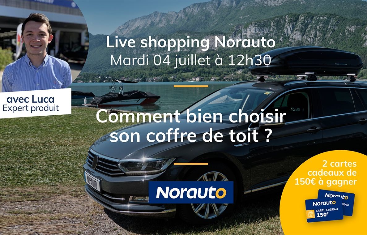 Norauto Gagnez des cartes cadeaux de 150 € et bénéficiez de 10 sur les coffres de toit