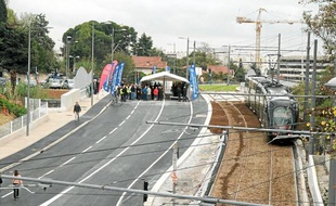 Le pont des Payroliers, le plus gros chantier avec le pont de la Mosson.
