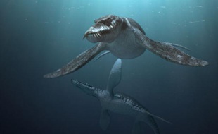 Le film "Océanosaures" montre en 3D la vie des reptiles marins du mésosoïque, comme ces Liopleurodons