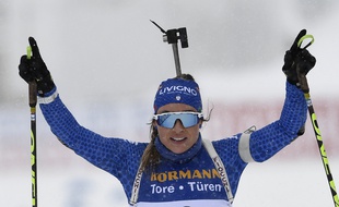 Dorothea Wierer s'impose sur la mass-start de ces championnats du monde.