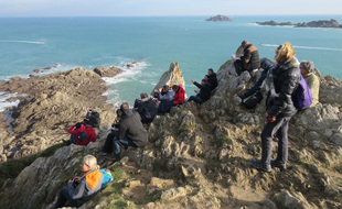 La pointe du Grouin à Cancale accueille chaque année environ 600.000 visiteurs.