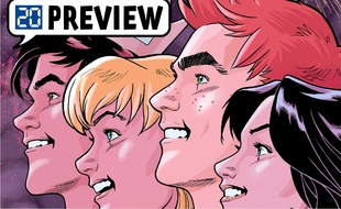 Les héros du comic consacré à Archie et à la ville de Riverdale