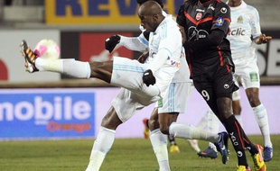 Le défenseur marseillais Souleymane Diawara, le 18 février 2012, au Stade Vélodrome.