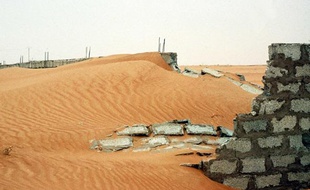 Désertification en Mauritanie.