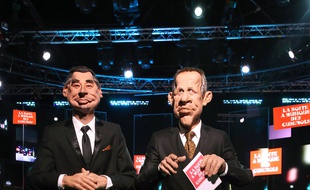 Les marionnettes de Michel Denisot et de PPD.