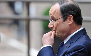 Le président François Hollande à Bruxelles, le 21 mars 2014