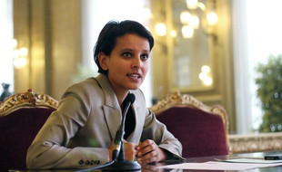 La ministre de l'Education Najat Vallaud-Belkacem, ici lors de sa venue à Rennes en 2012.