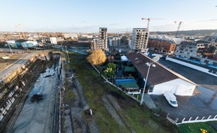 Le quartier des Bassins à Flot, qui pourrait accueillir un pôle de rénovation de yachts de luxe