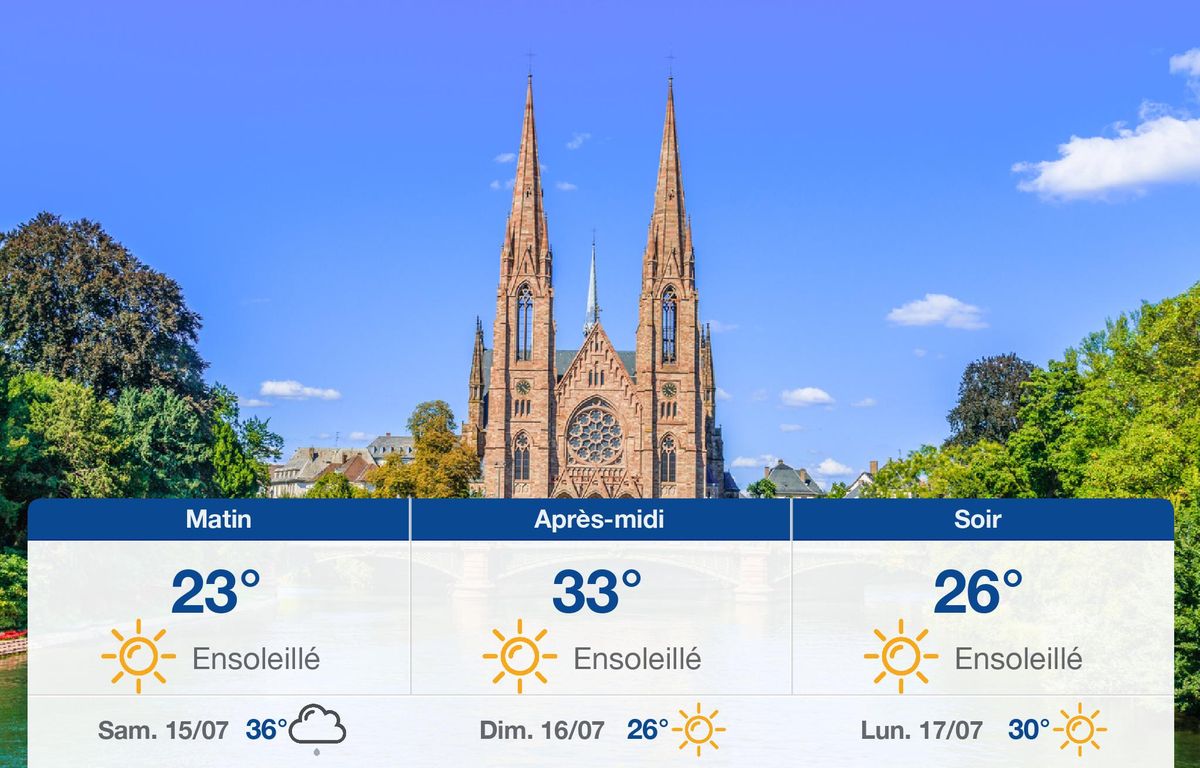 Météo Strasbourg: prévisions du vendredi 14 juillet 2023