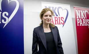 Nathalie Kosciusko-Morizet présente ses têtes de listes pour les municipales 2014 à Paris, dans son QG parisien rue de la Lune, le 10 octobre 2013.