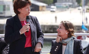 Martine Aubry et Ségolène Royal, le 12 juin 2012 à La Rochelle.