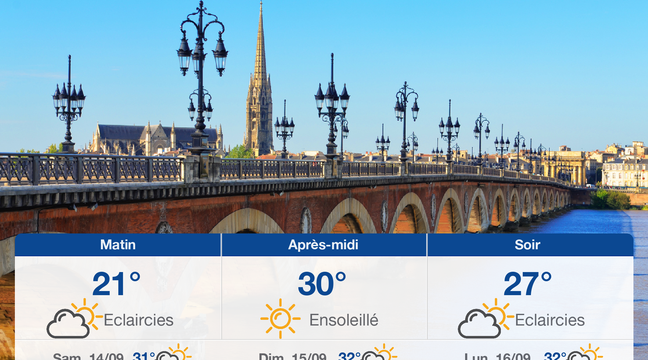 Météo Bordeaux: Prévisions du vendredi 13 septembre 2019 - 20minutes.fr