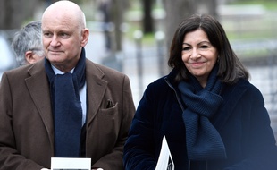 Christophe Girard et Anne Hidalgo en février 2019.