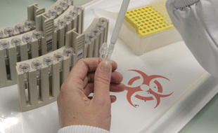 Dans un laboratoire pharmaceutique (illustration).