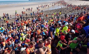 Le départ du trail de la Côte d'opale.