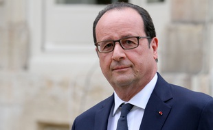 Le président François Hollande à Dijon (Côte-d'Or), le 23 juillet 2015.