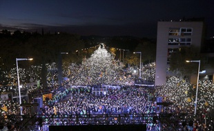 Manifestation des indépendantistes catalans, samedi 11 novembre 2017 à Barcelone.