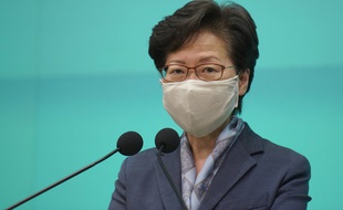 Carrie Lam, la cheffe de l’exécutif de Hong Kong, nommée par Pékin.