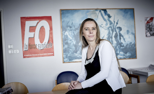 Nadine Hourmant, Secrétaire départementale du syndicat force ouvrière dans le Finistère, salariée de Doux.