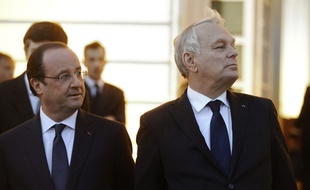François Hollande et Jean-Marc Ayrault, le 27 mars 2014.