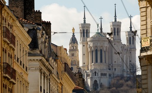 La baslique de Fourvière de Lyon, le 7 mars 2013. CYRIL VILLEMAIN/20 MINUTES